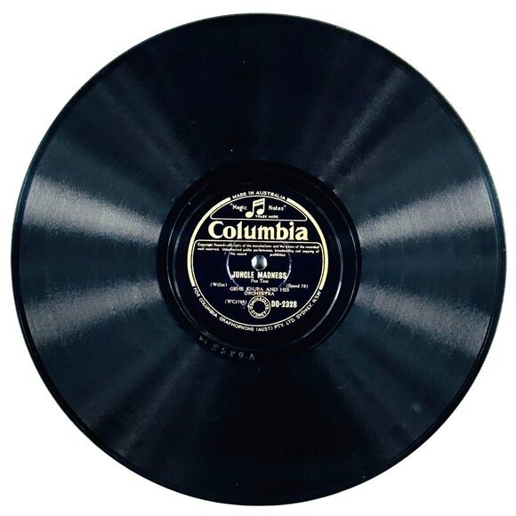 Gene Krupa Jungle Madness / Who? 10 Inch Shellac 78 RPM Columbia DO-2328 - Picture 1 of 4